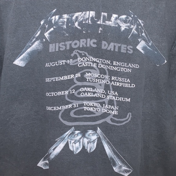 Vtg Metallica 1991 Tour Shirt - Picture 10 of 13